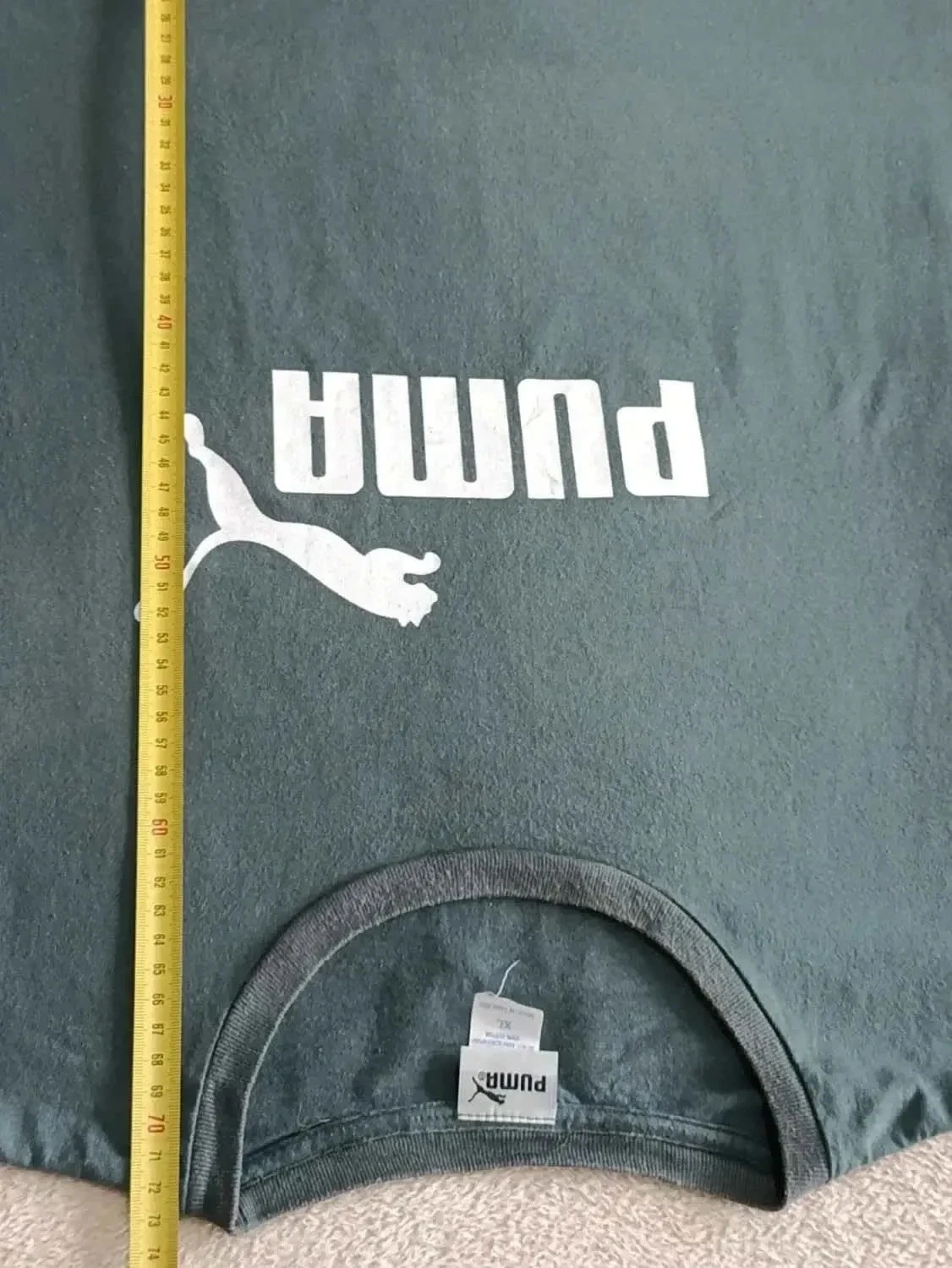 Camiseta Puma verde com Logo branco Tamanho XL – photo 12